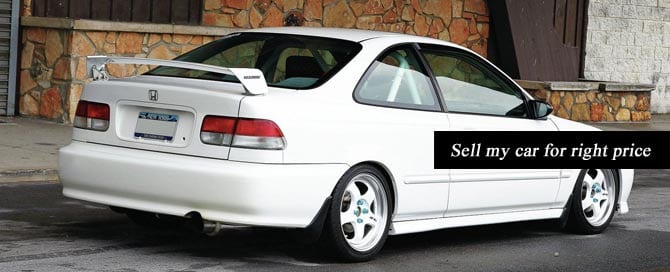 sell car for right price